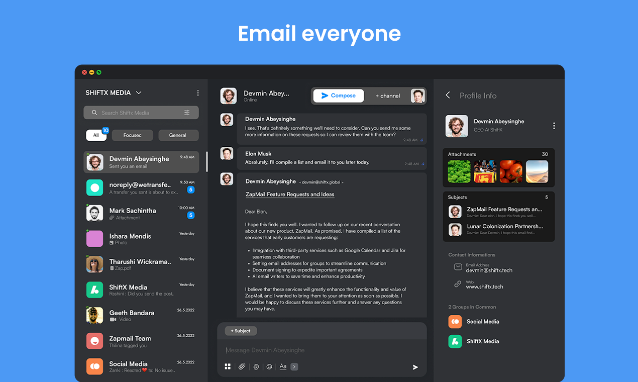 Zapmail : Slack as an email service gallery image