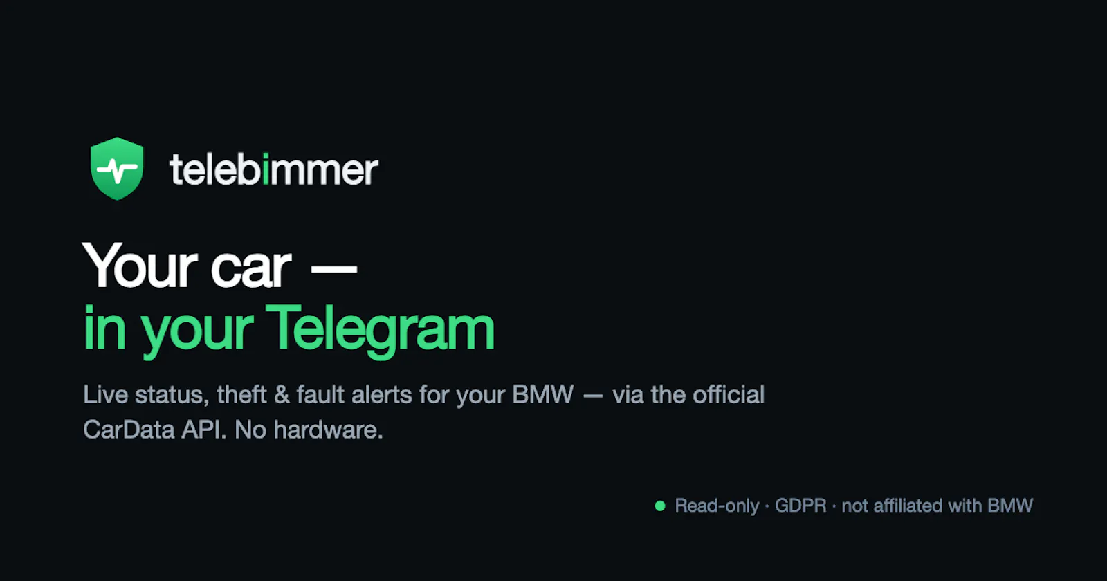 Telebimmer — your car status in Telegram screenshot 2