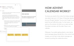 PR Advent Calendar for tech startups media 2