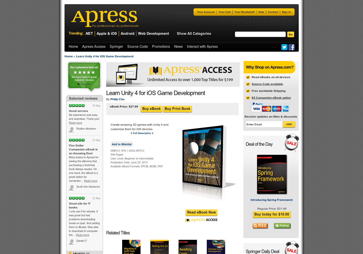 Learn Unity 4 for iOS Game Development gallery image