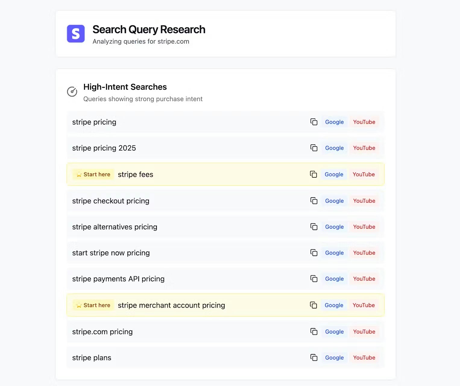QueryGold screenshot 2