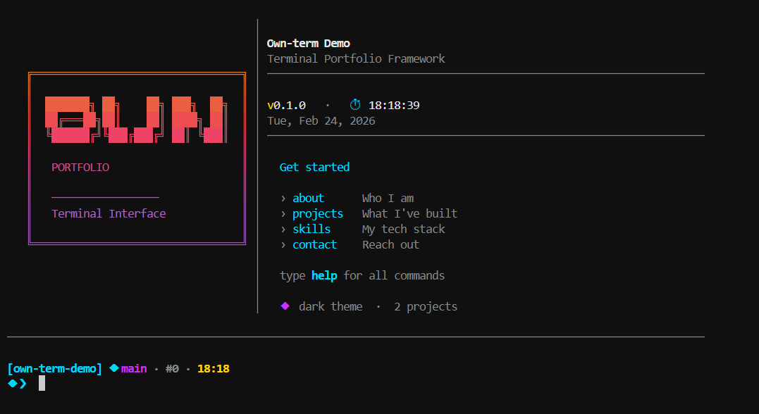 own-term - Main product screenshot demonstrating key features and user interface