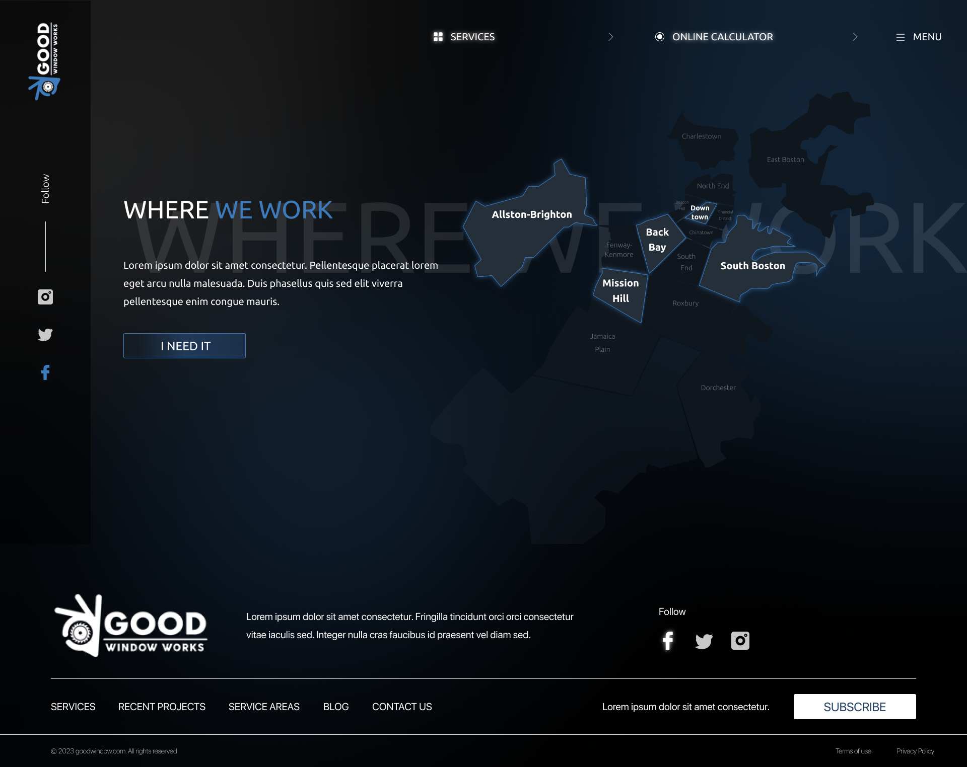 UX/UI design for windows repair company gallery image