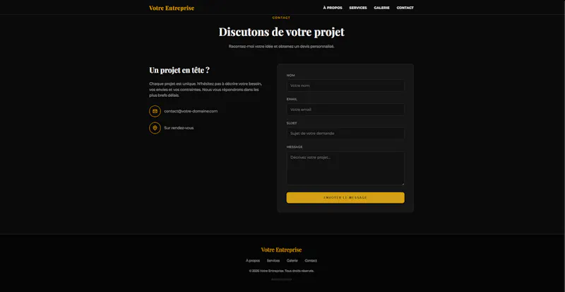 Craftsman Website Template screenshot 3