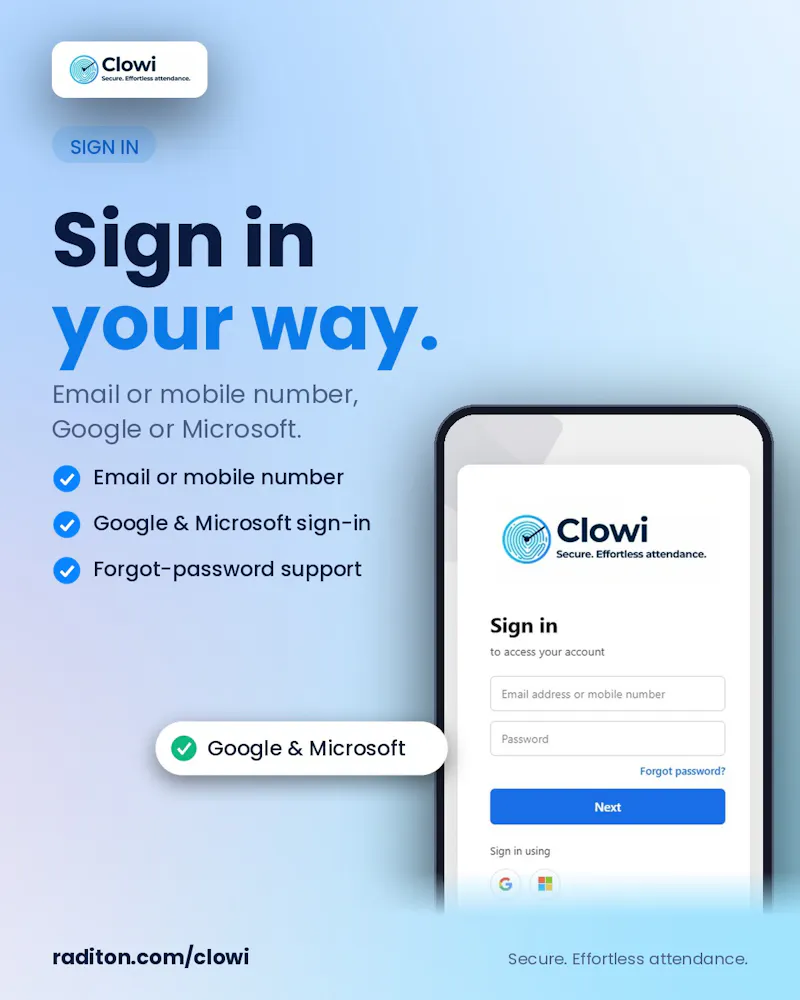Clowi simplified attendance  screenshot 6