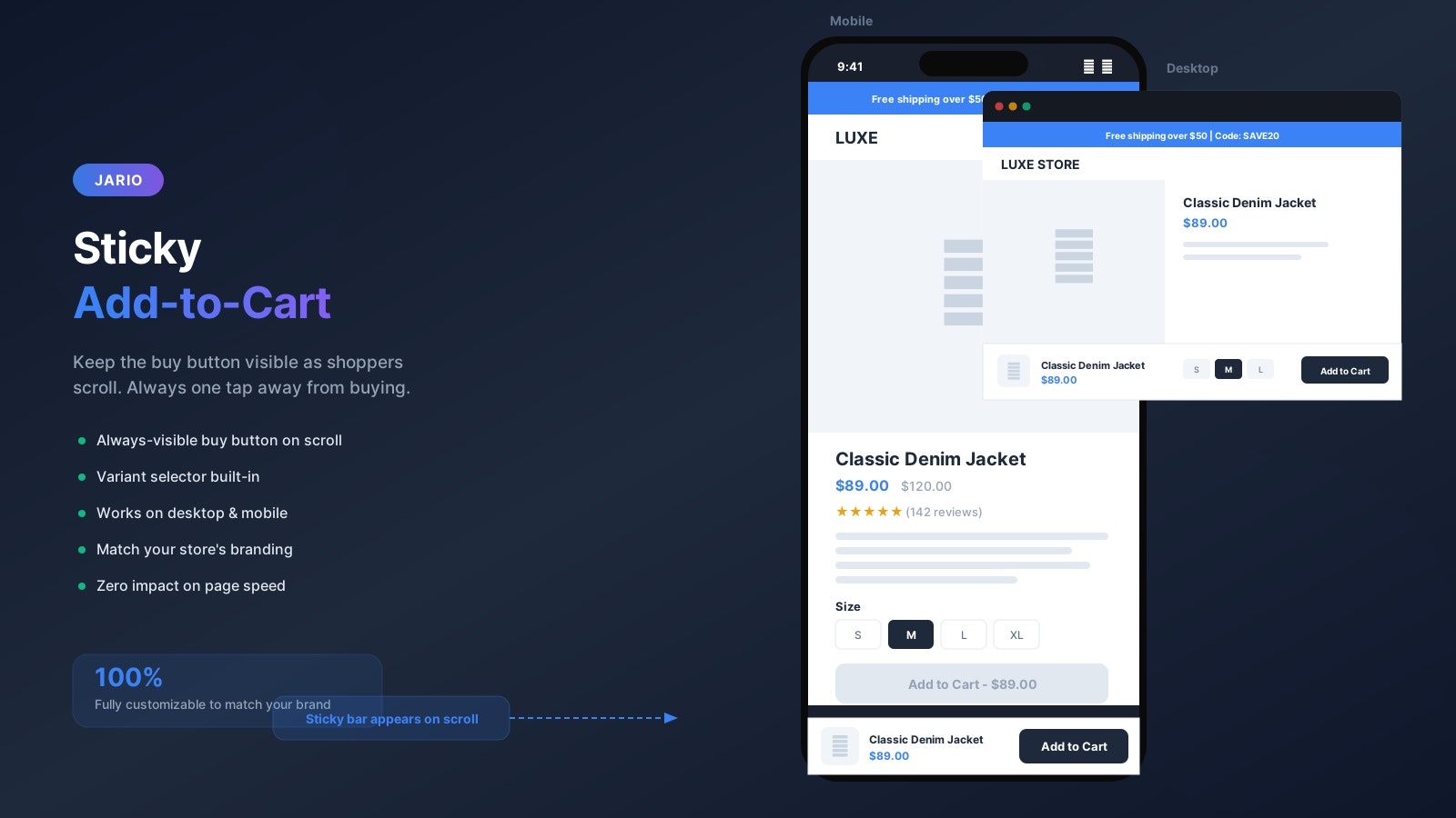 Jario: All In 1 Must Have App - Screenshot 3 showing product features and functionality