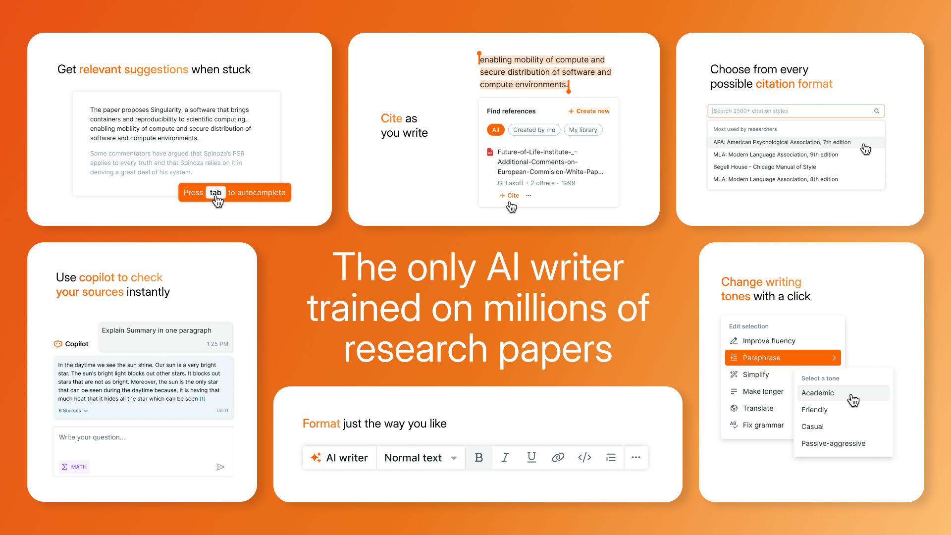 startuptile SciSpace AI Academic Writer-Write like a scientist