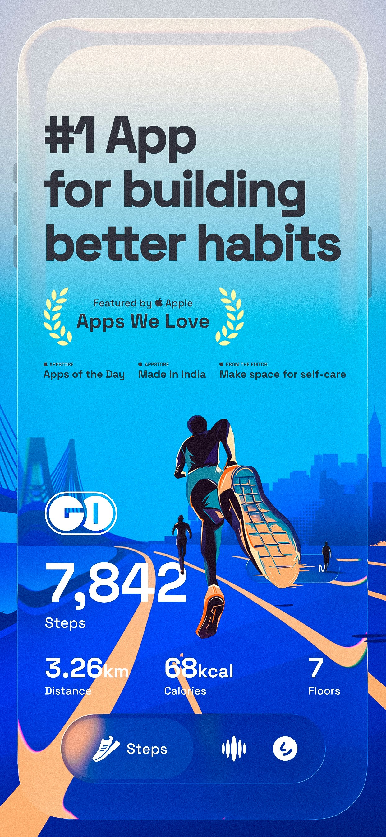 Média Club de go - Comptoir à pas, rappel d'eau, plans de santé de l'IA, tracker d'habitude 1