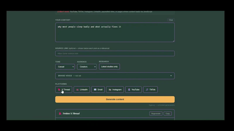 Repurposr screenshot 1 (video preview)