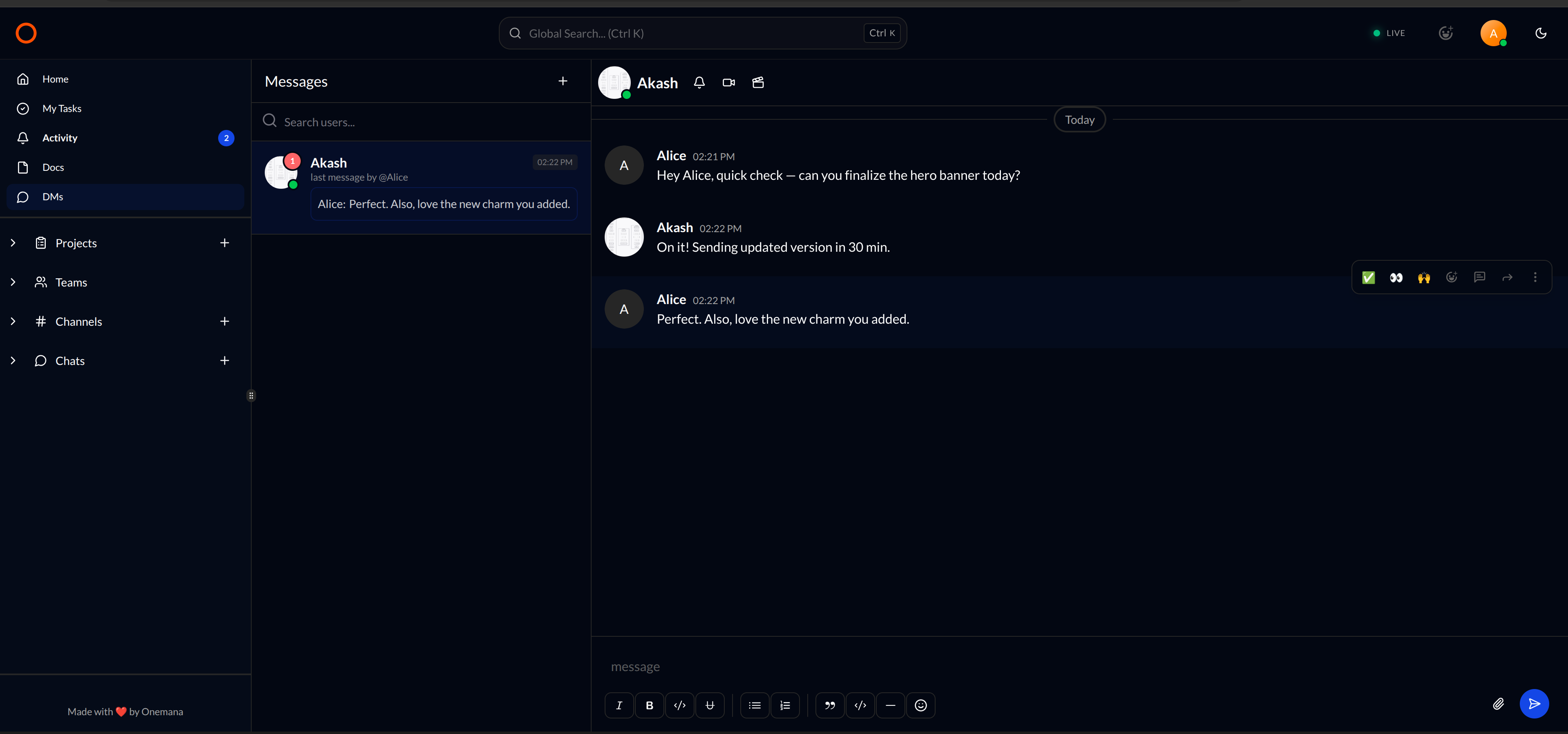 OneCamp gallery image