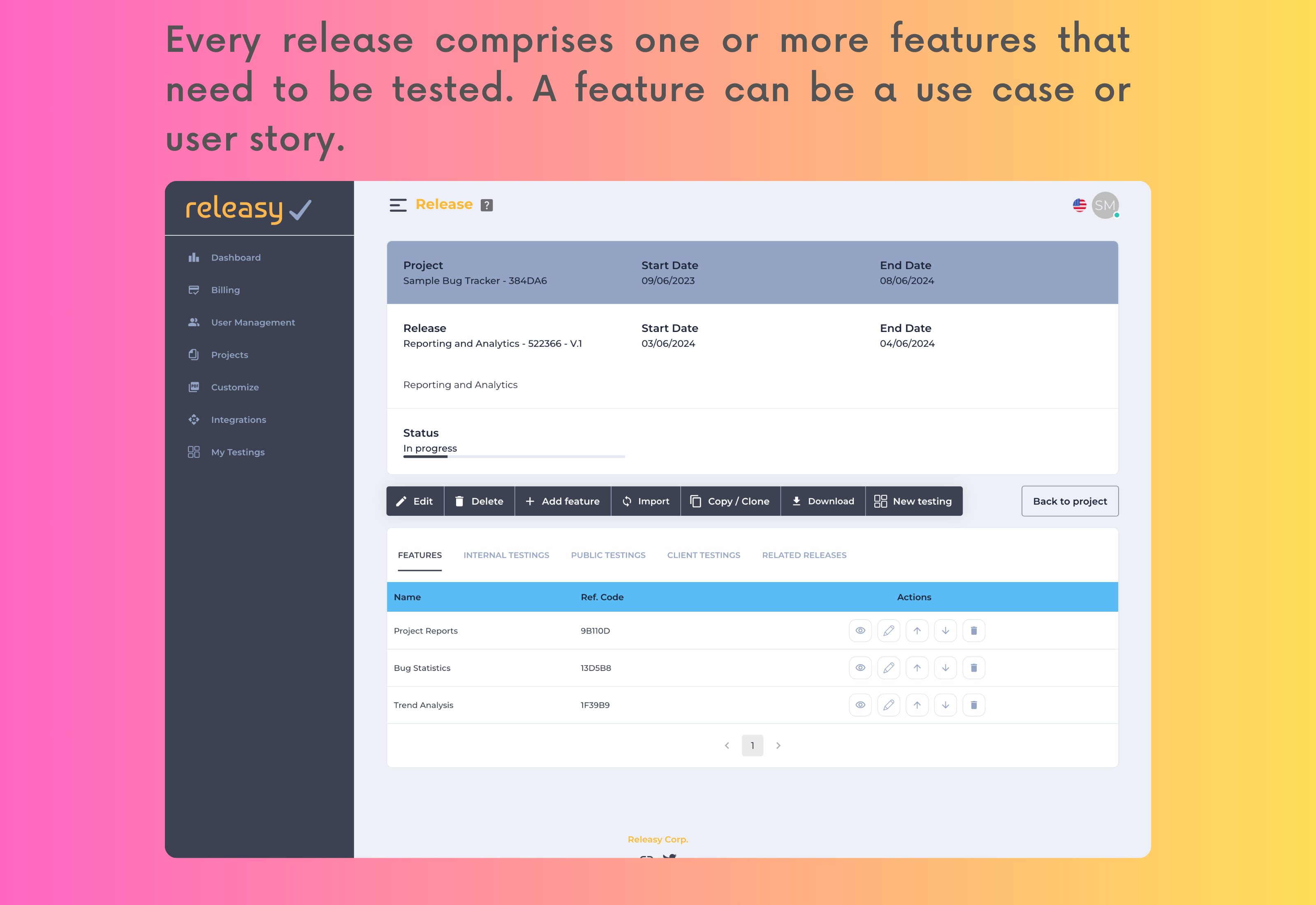 Releasy gallery image