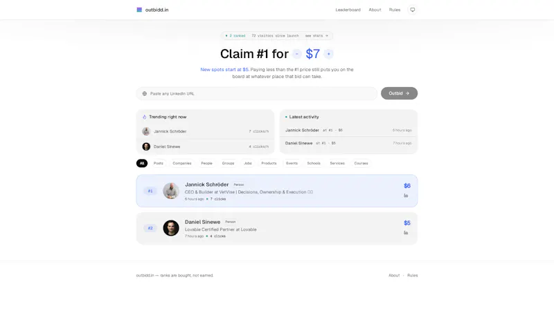 outbidd.in screenshot 1