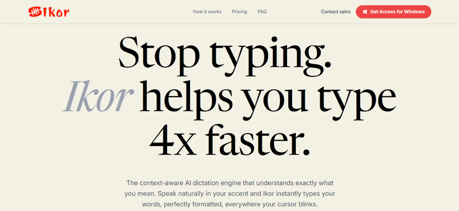 Ikor — AI-powered writing assistant. screenshot 1