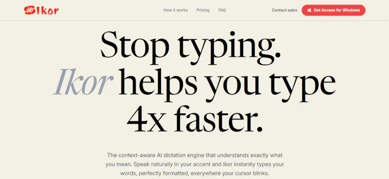 Ikor — AI-powered writing assistant. screenshot 1