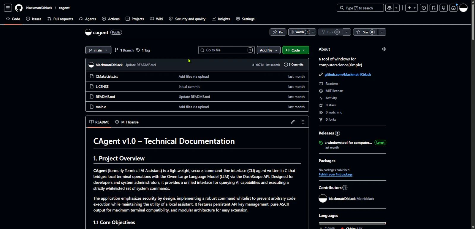  cagent screenshot 1