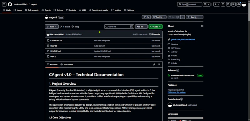  cagent screenshot 1