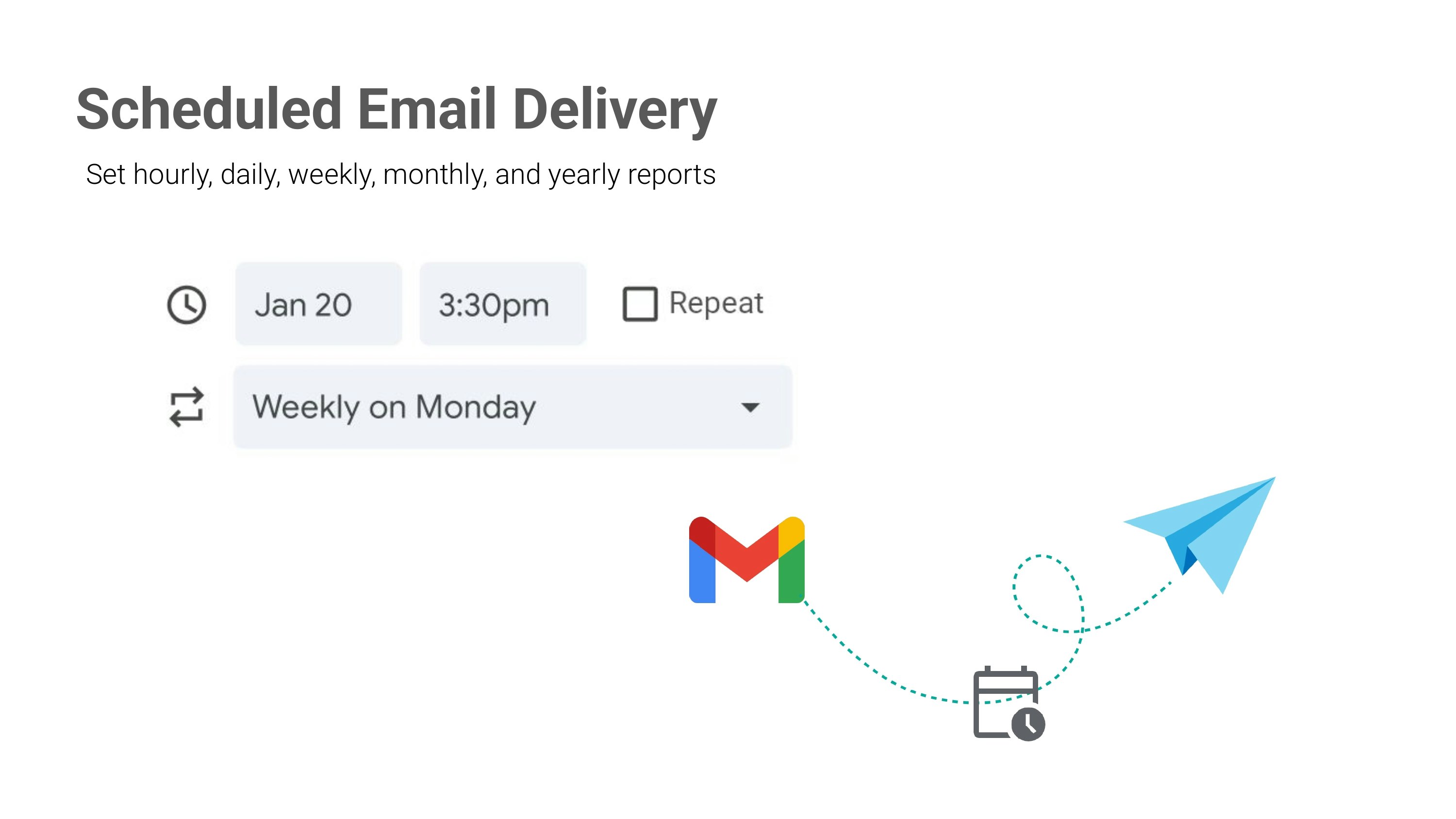 ตารางเวลาและสเปรดชีตอีเมล - กำหนดตารางเวลาโดยอัตโนมัติของ Google Sheets Email & Export media 4