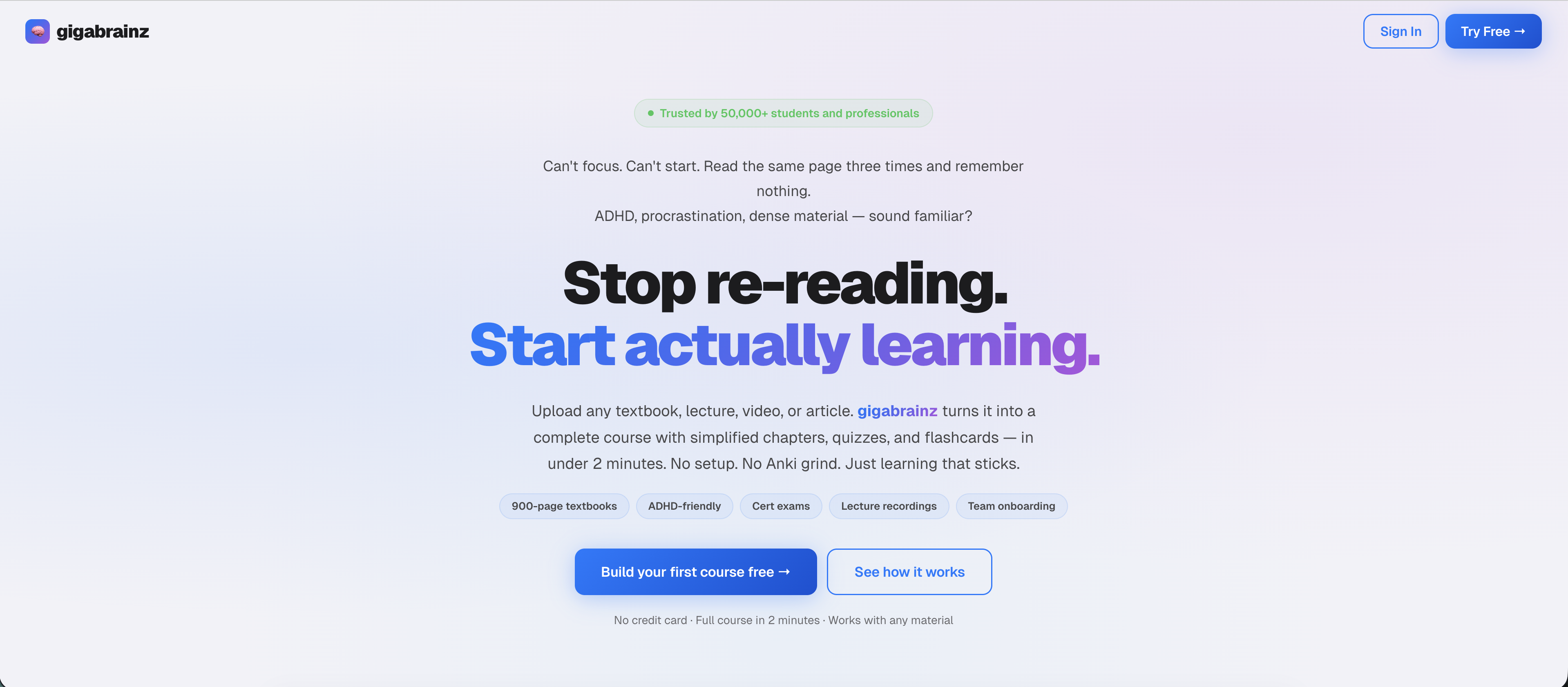gigabrainz — Learn Anything, 10x Faster gallery image