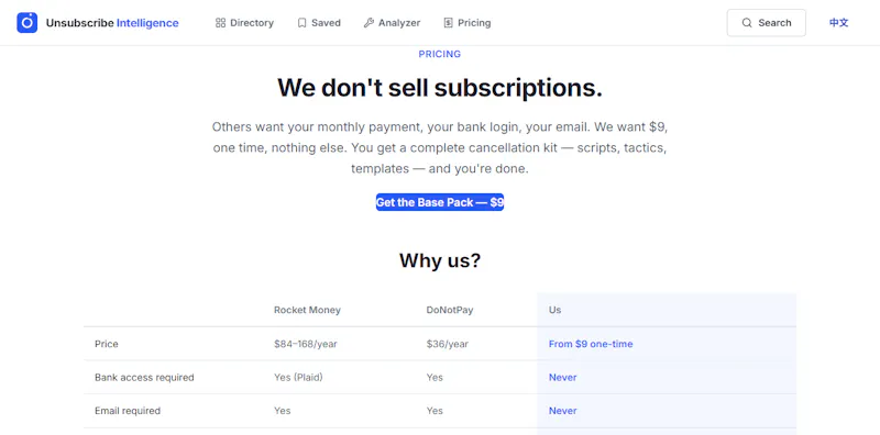 Unsubscribe Intelligence screenshot 2