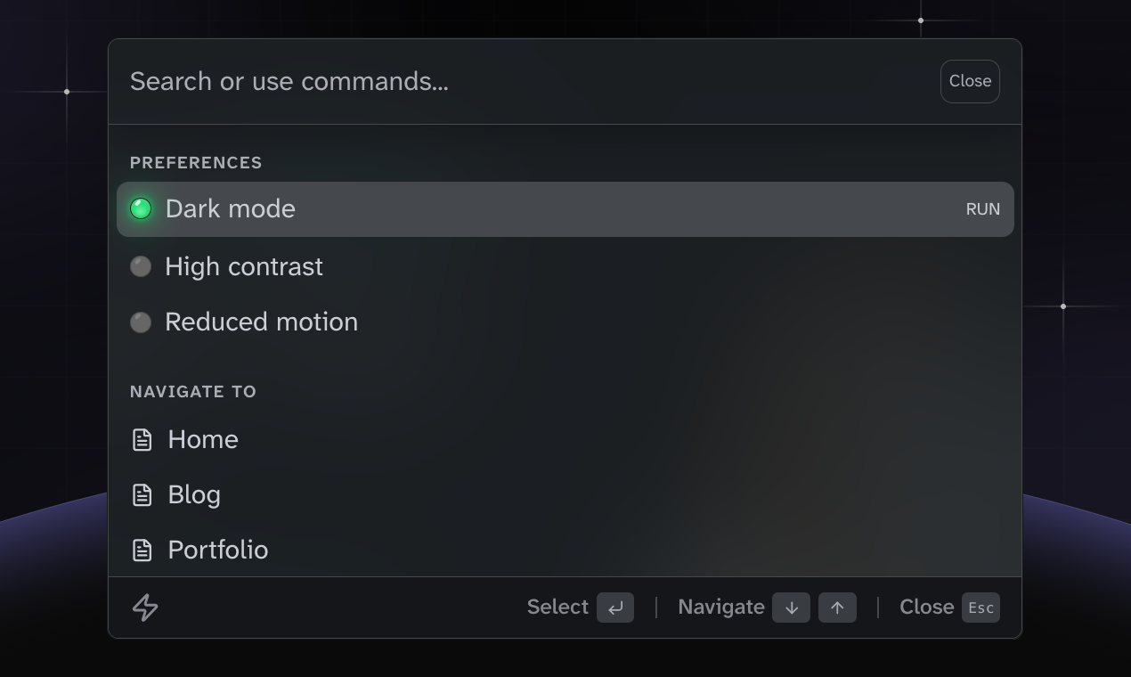 Accessible Astro Launcher gallery image
