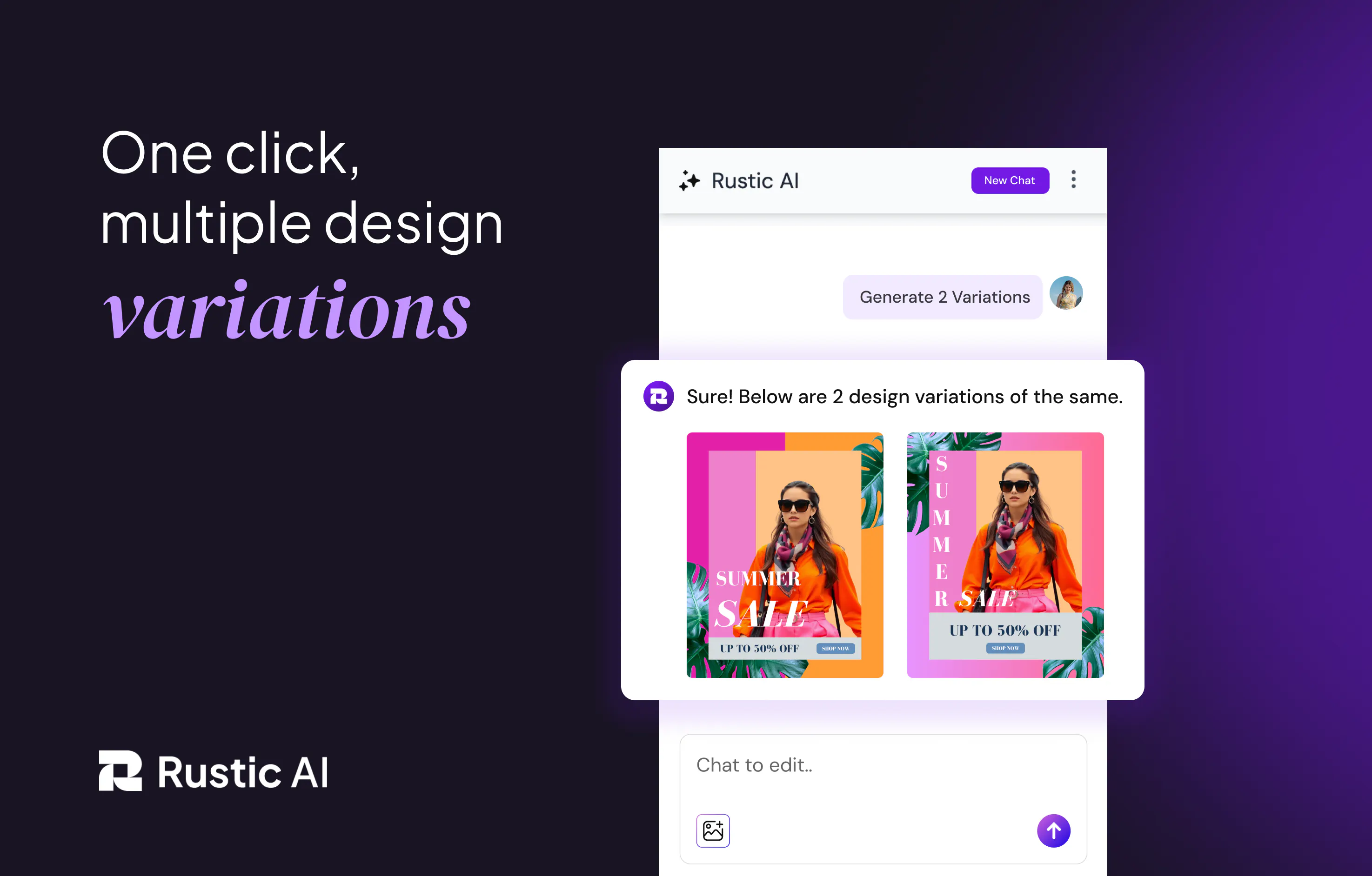 Rustic AI : Your visual AI design editor | Product Hunt
