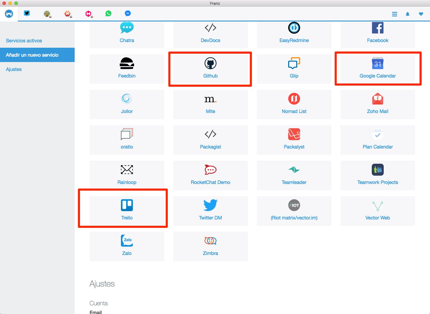 Franz plugin directory! gallery image