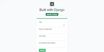 Built with Django gallery image