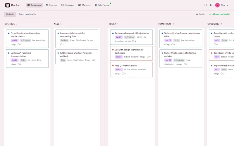 Docket screenshot 2