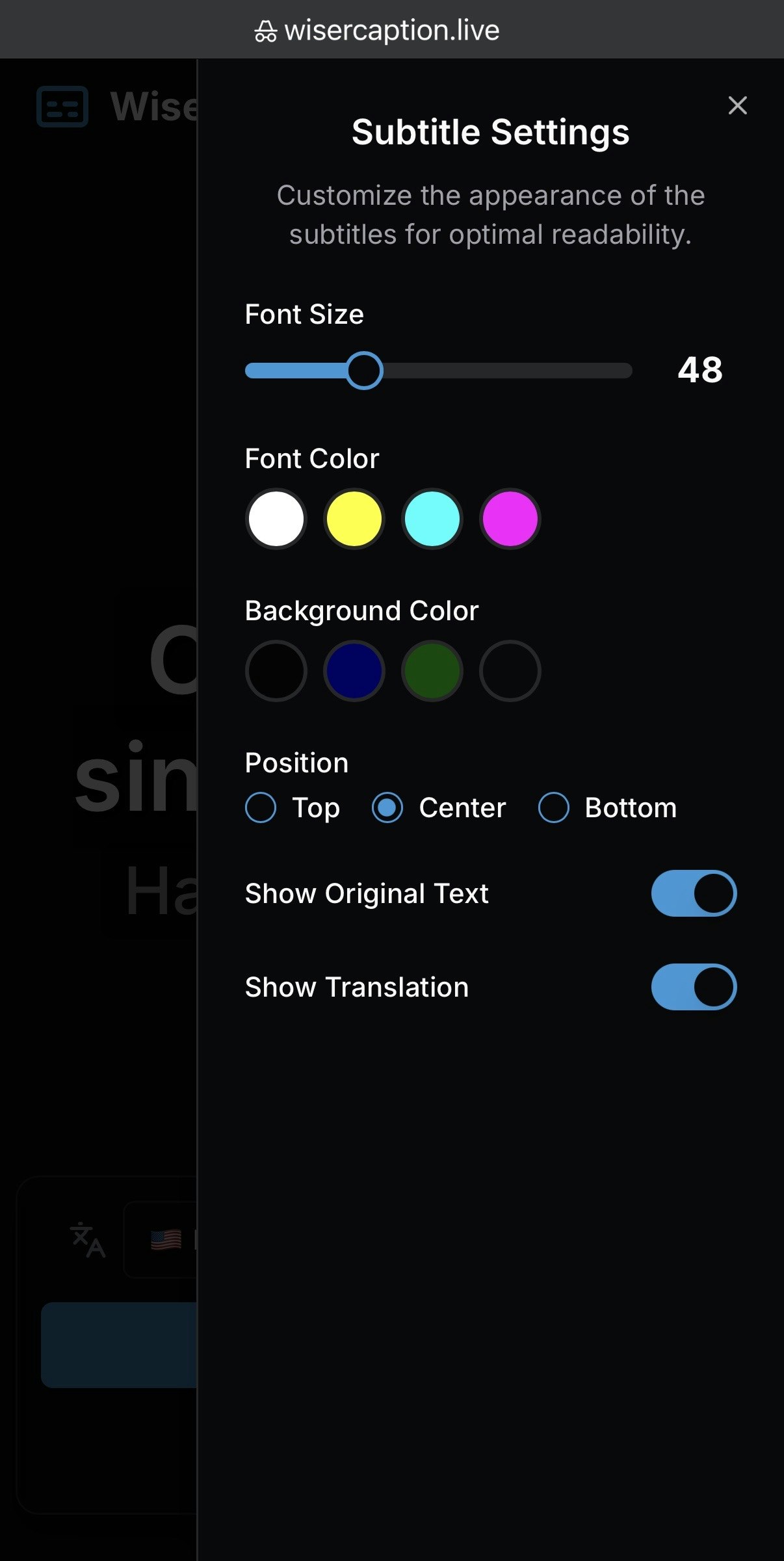 Média WiserCaption Live - Légendes AI - WiserCaption en direct 4