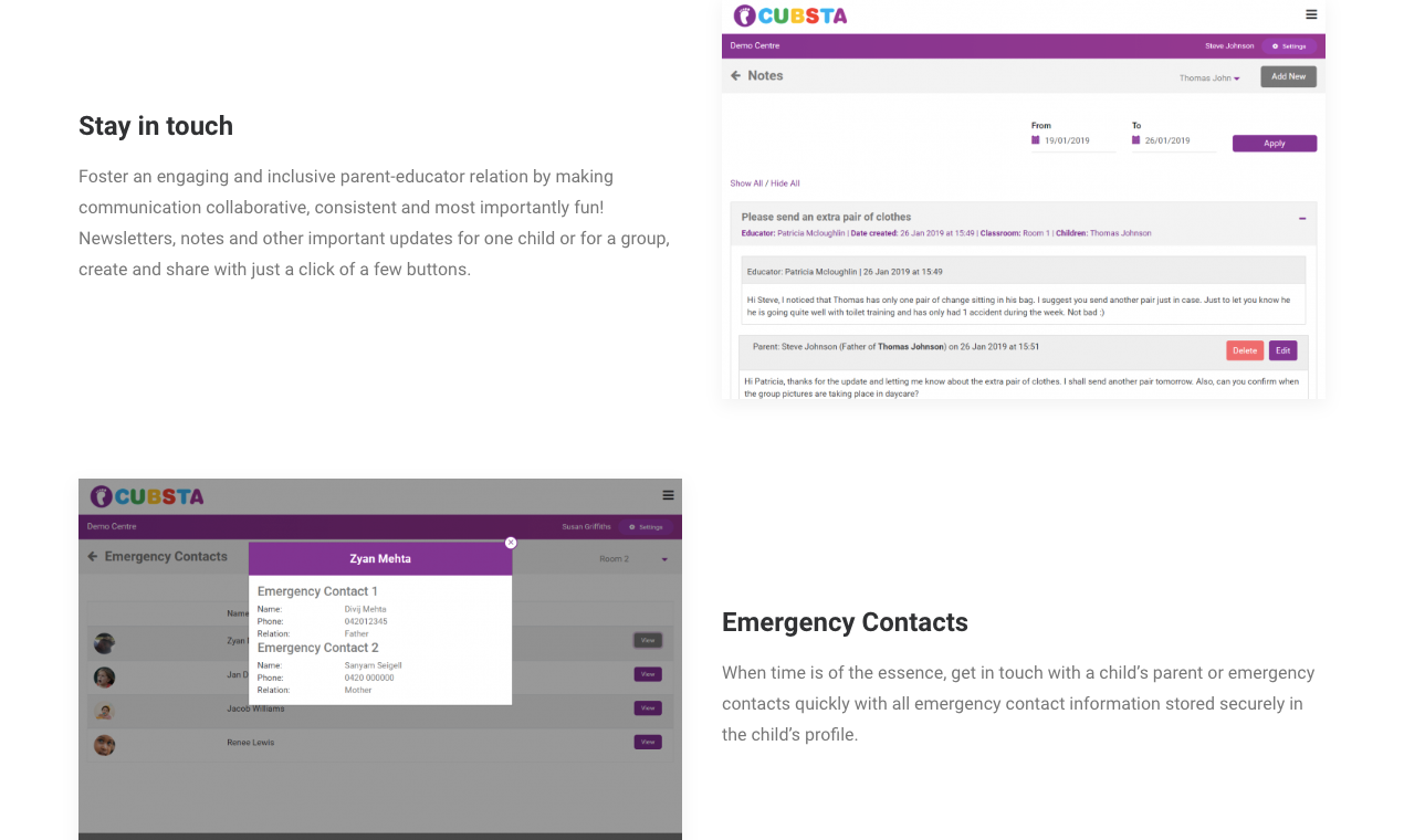 Cubsta | Childcare Software gallery image