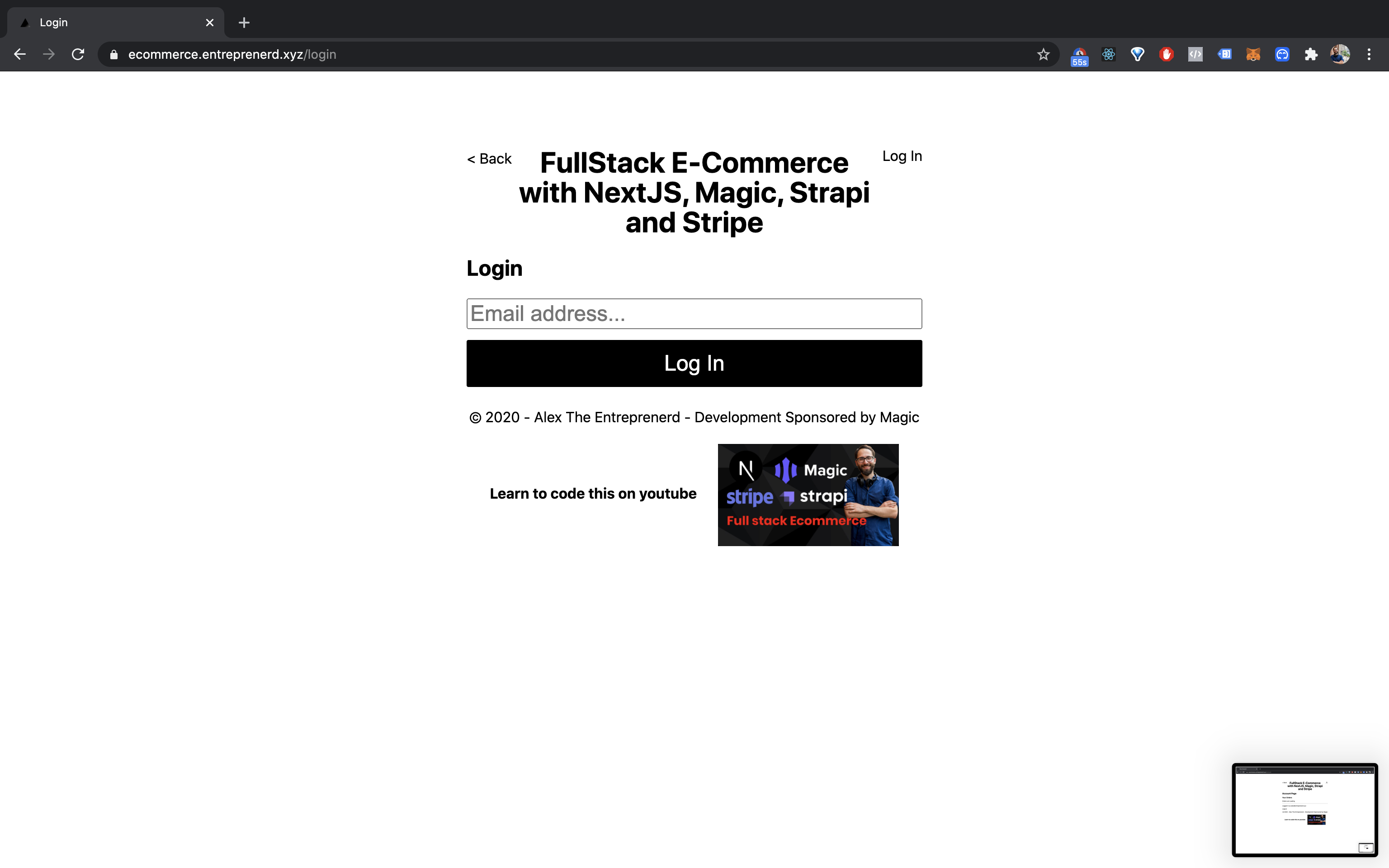 Tutorial: Ecommerce w/ Nextjs and Strapi gallery image
