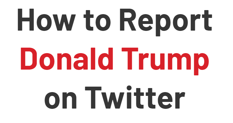 How to Report Donald Trump on Twitter gallery image