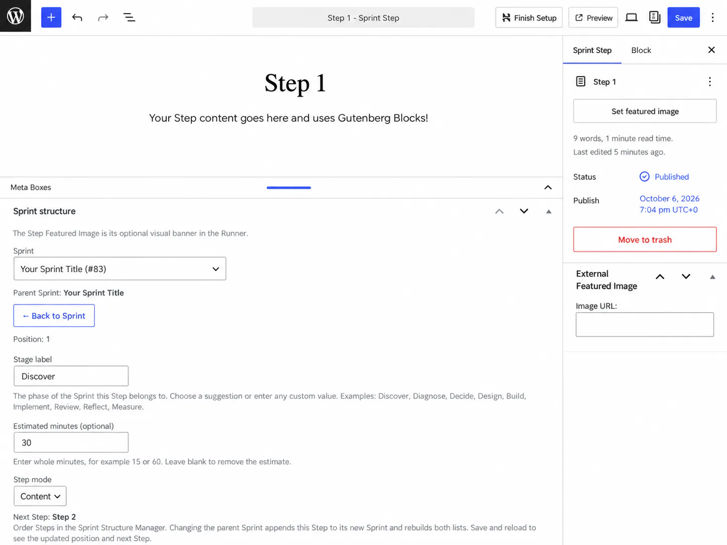 Sprint Engine for WordPress gallery image