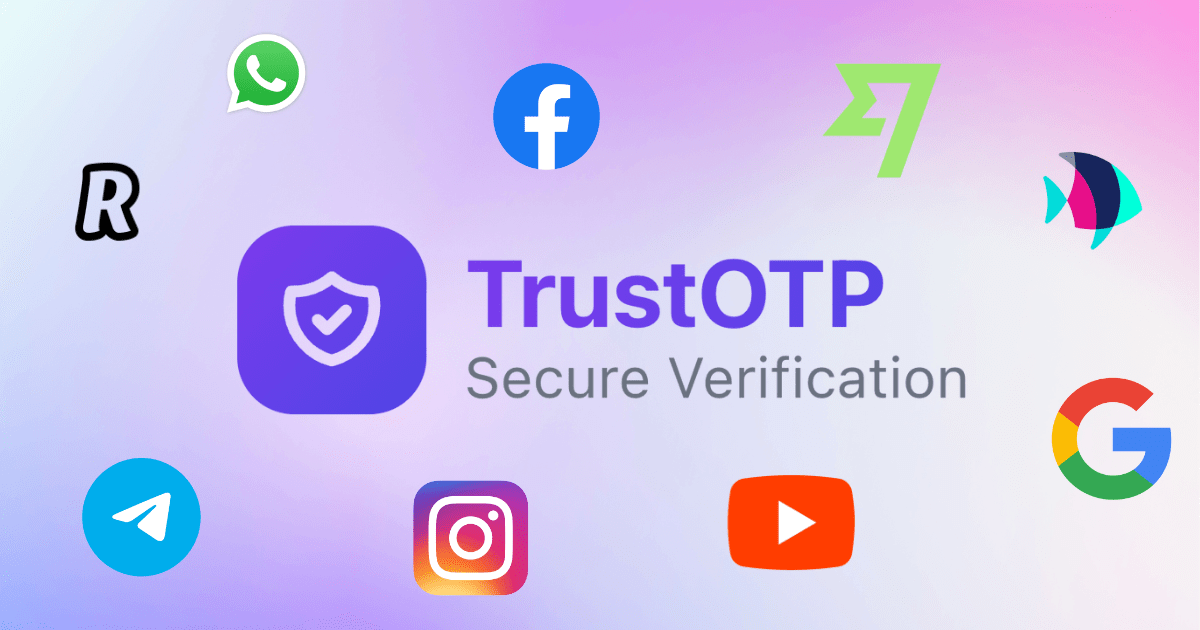 TrustOTP - Main product screenshot demonstrating key features and user interface
