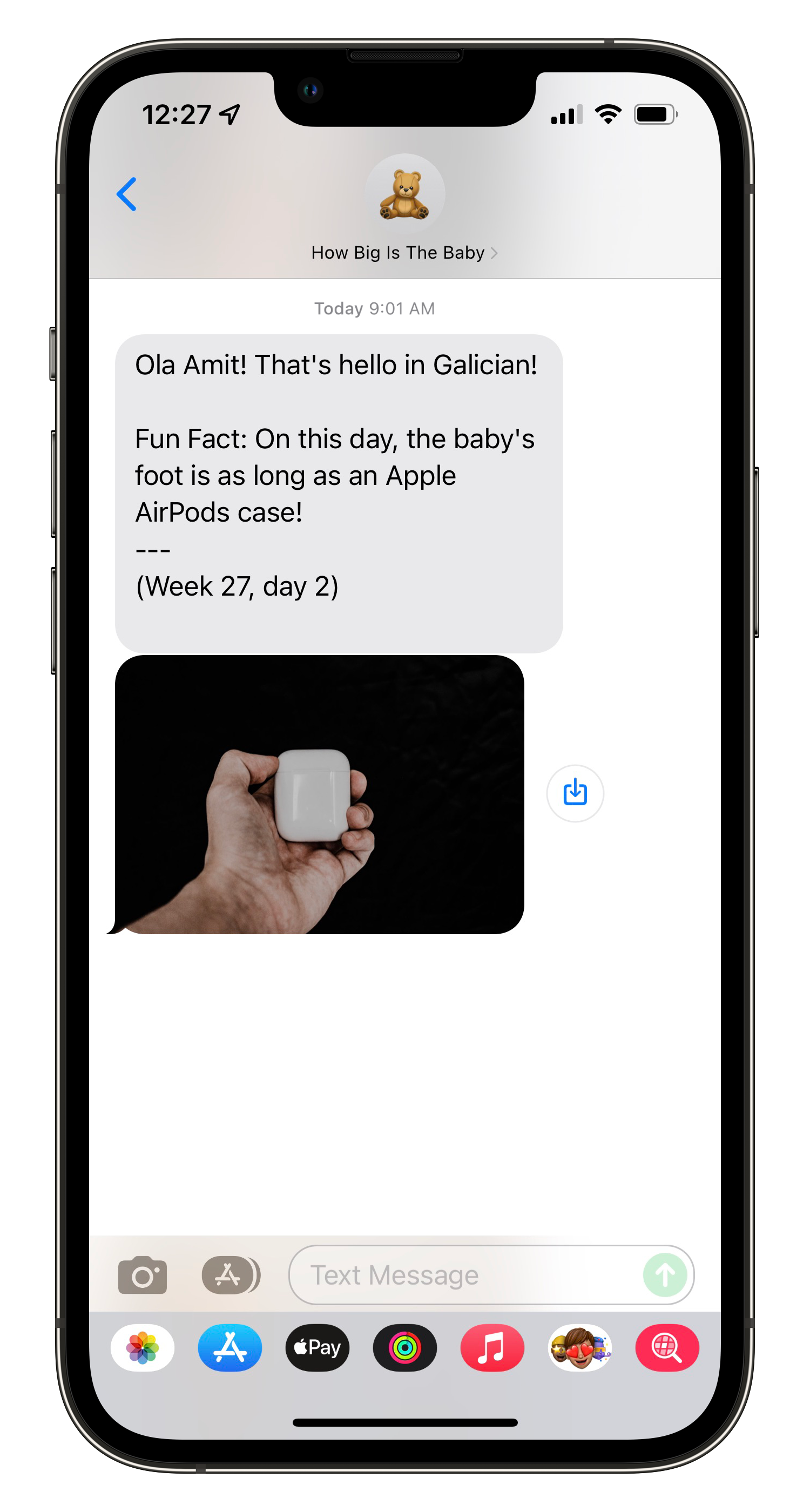 How big is the baby? gallery image