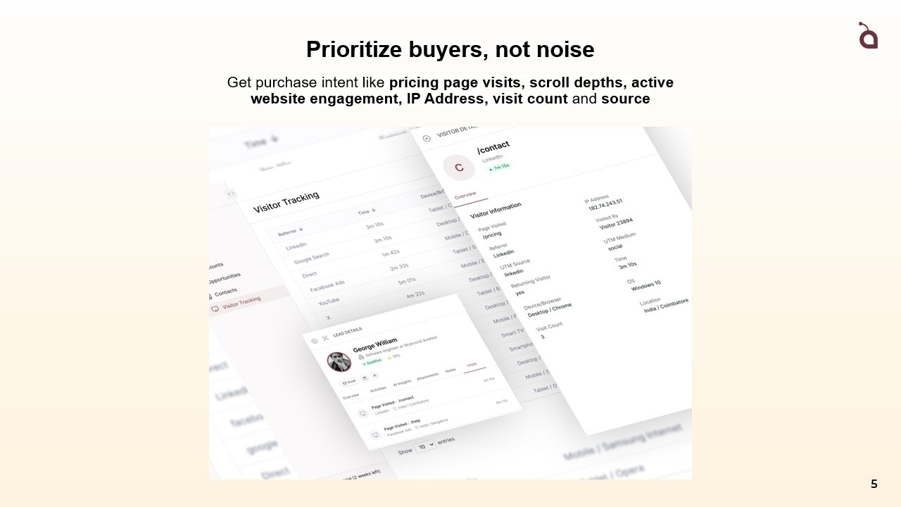 Delveant CRM - Screenshot 4 showing product features and functionality