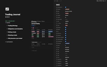 Notion Trading Journal : Forex & Crypto gallery image