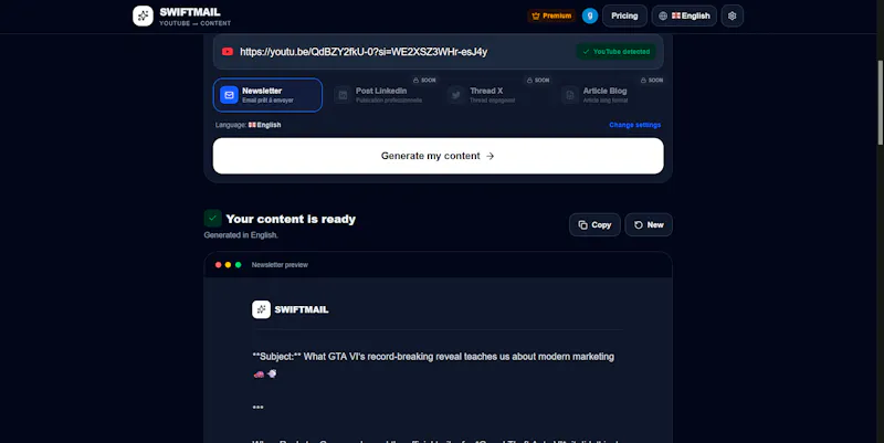 SWIFTMAIL screenshot 2