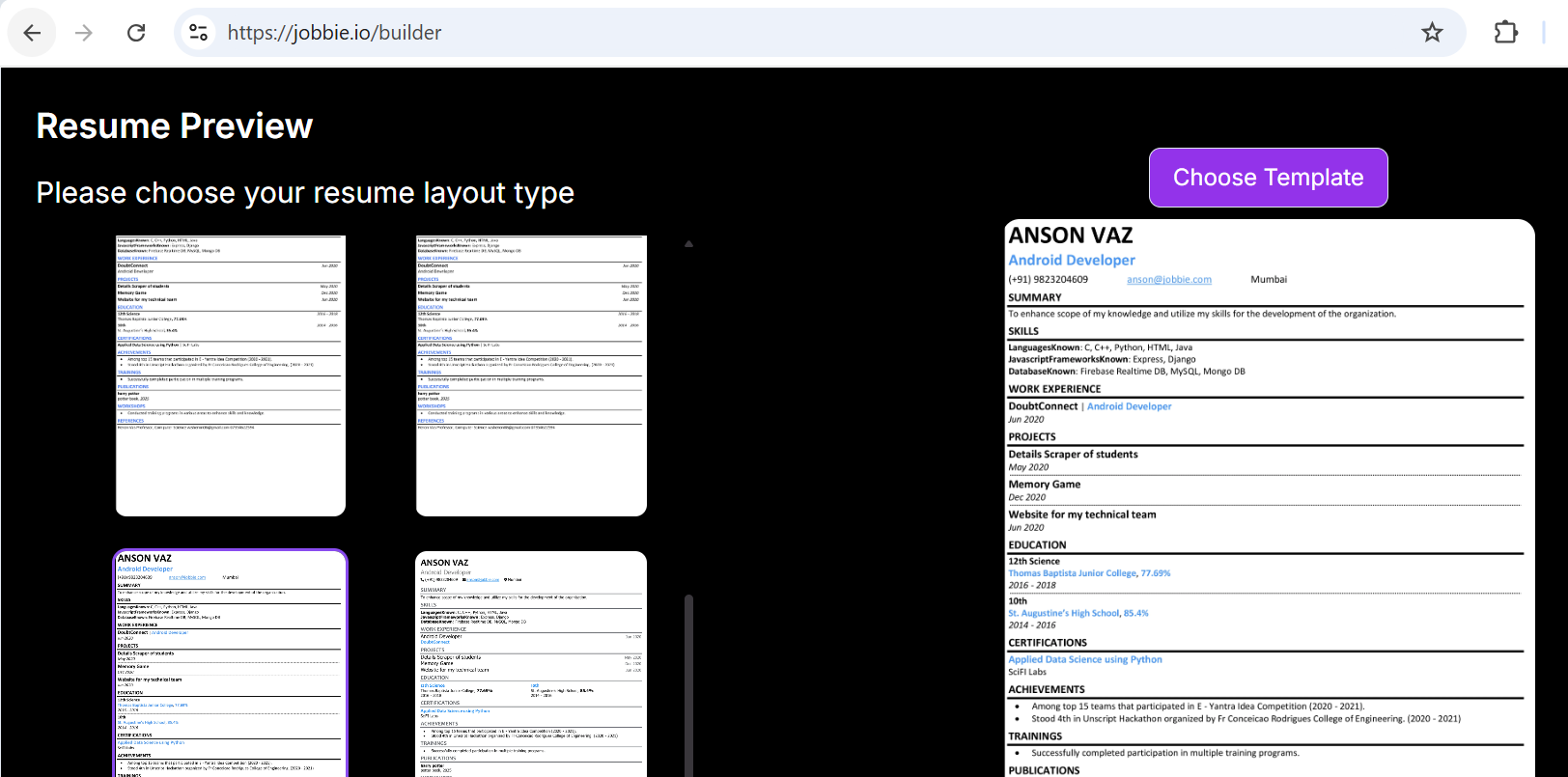 Jobbie.io gallery image