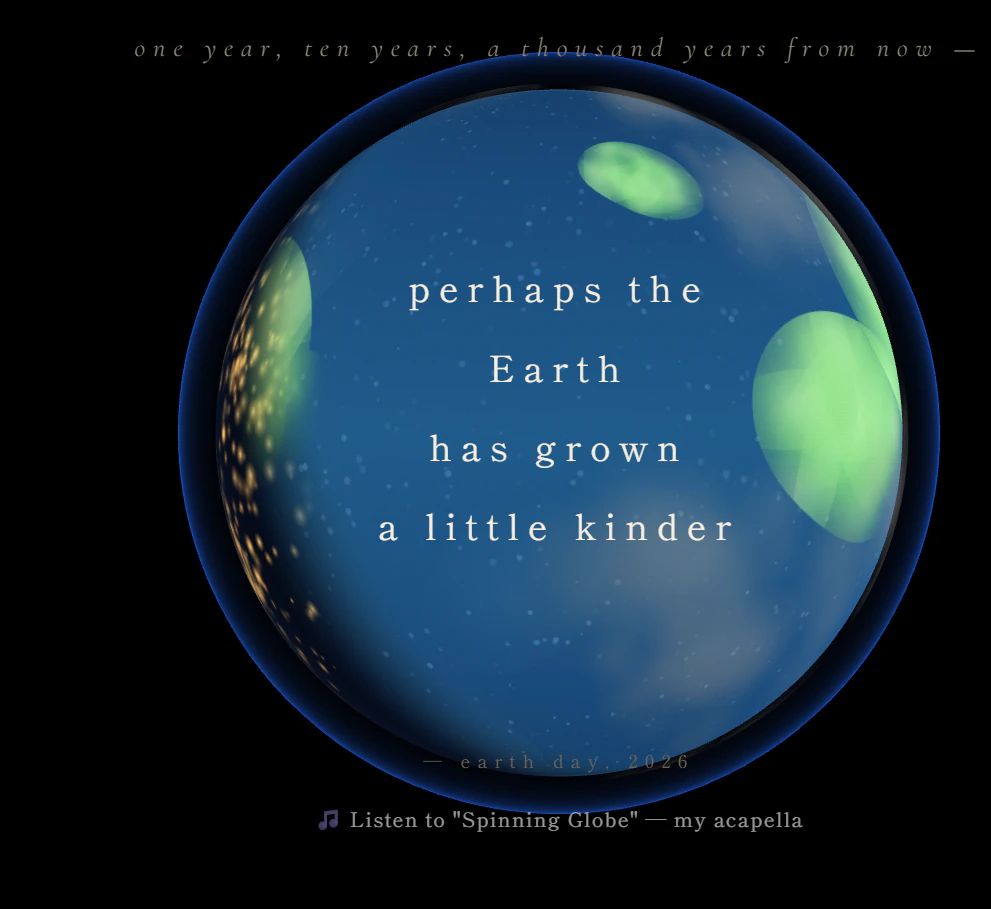today, a small planet — earth day screenshot 3
