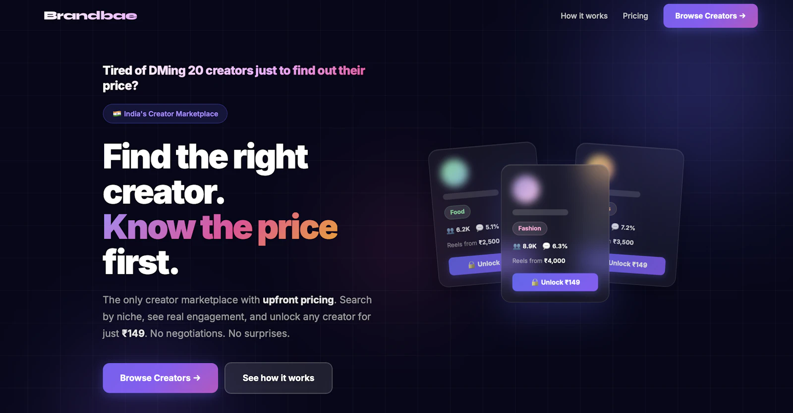 Brandbae — India's Creator Marketplace screenshot 2