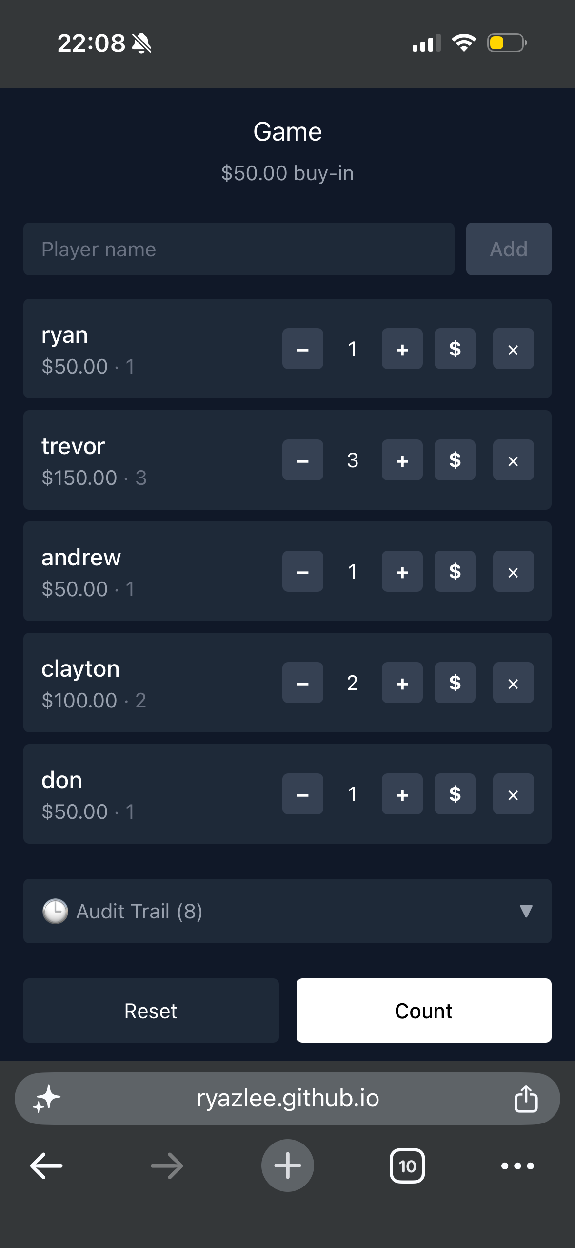 Poker Session Manager gallery image