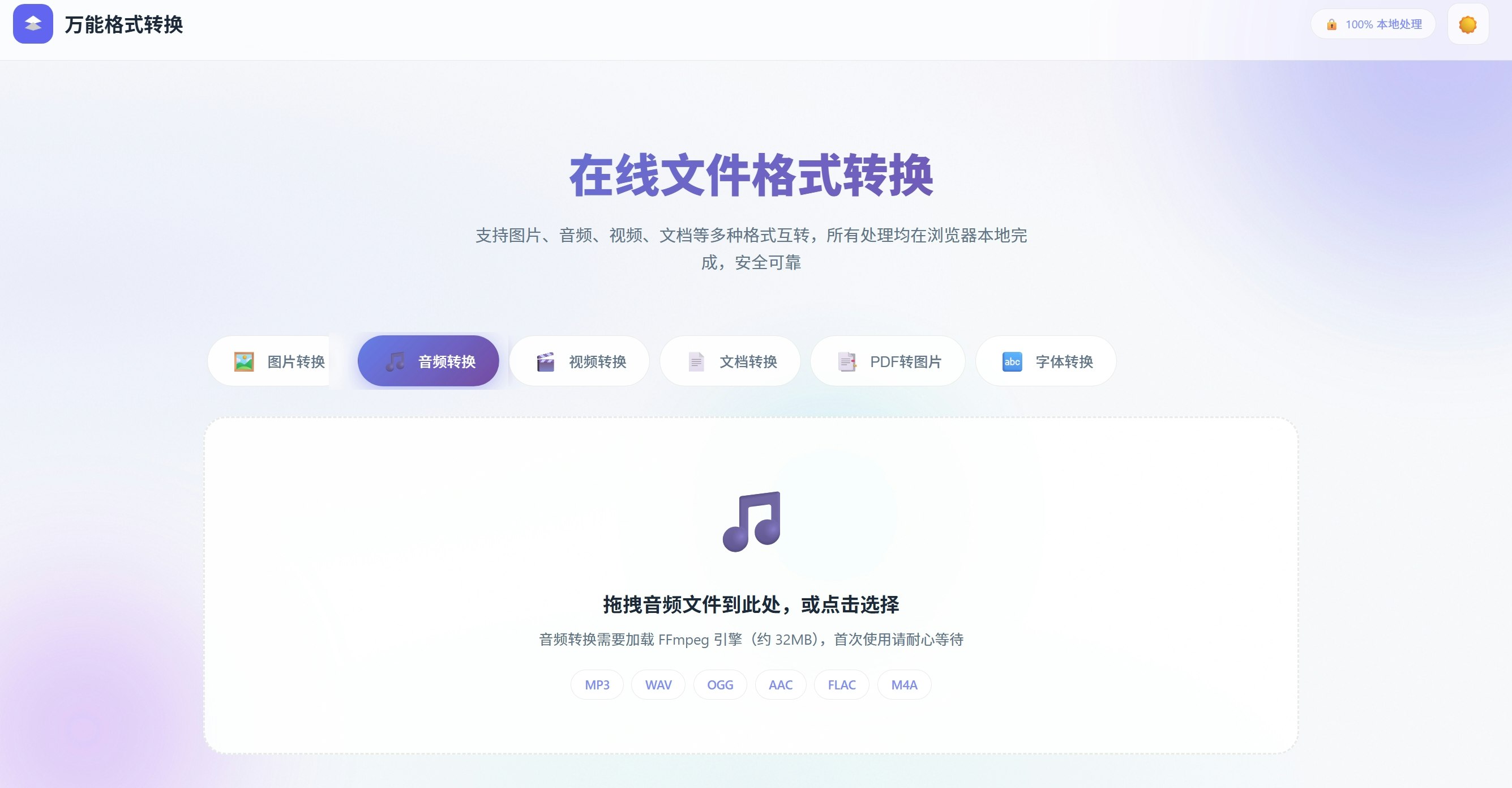 Universal format conversion gallery image