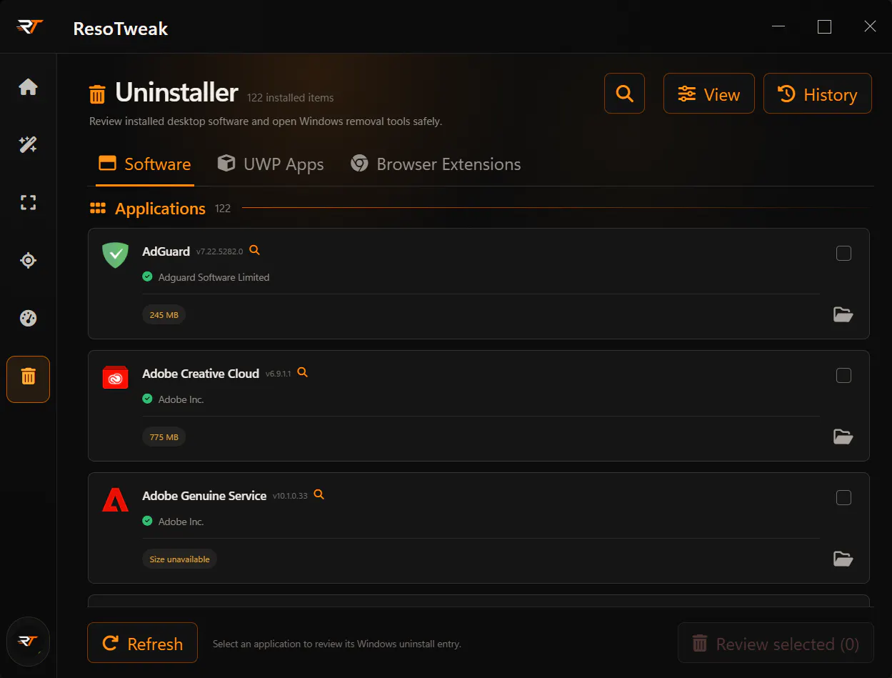 ResoTweak — Your PC. Ready when you are. gallery image