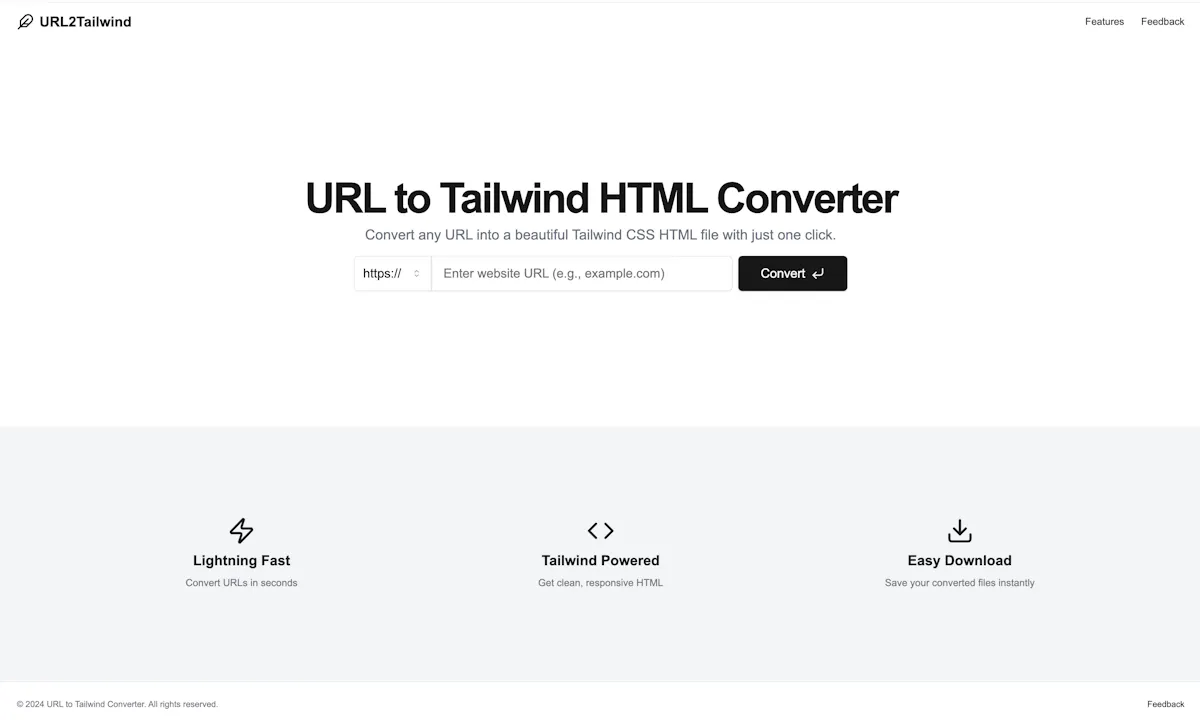 URL2Tailwind