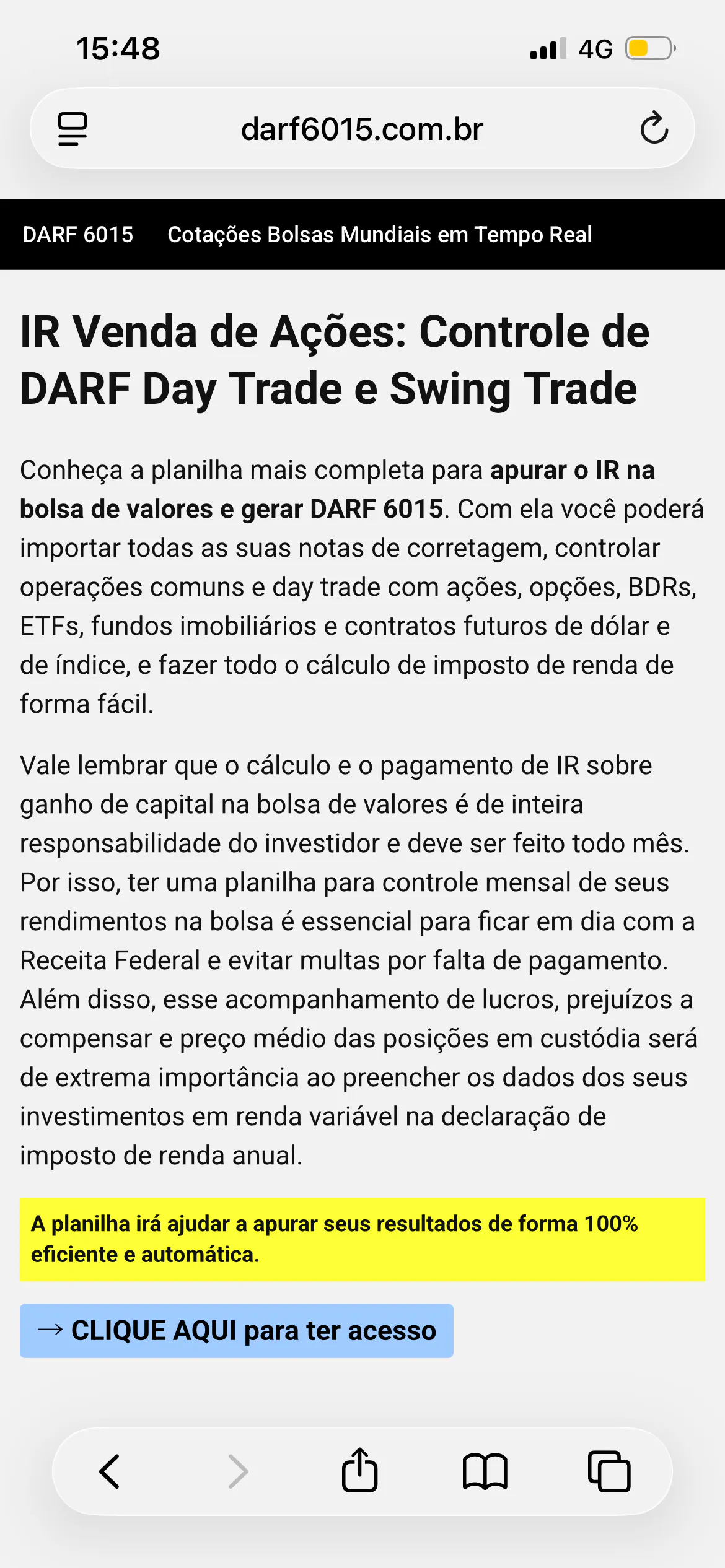 Banner del producto IRPF Ações 2026