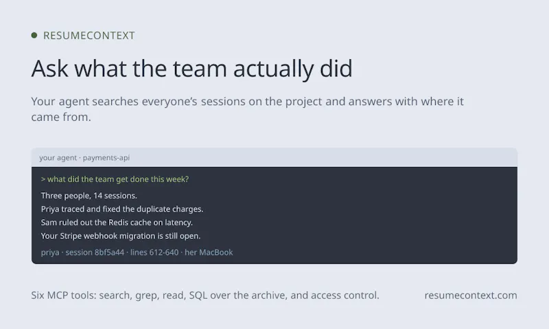 ResumeContext screenshot 5