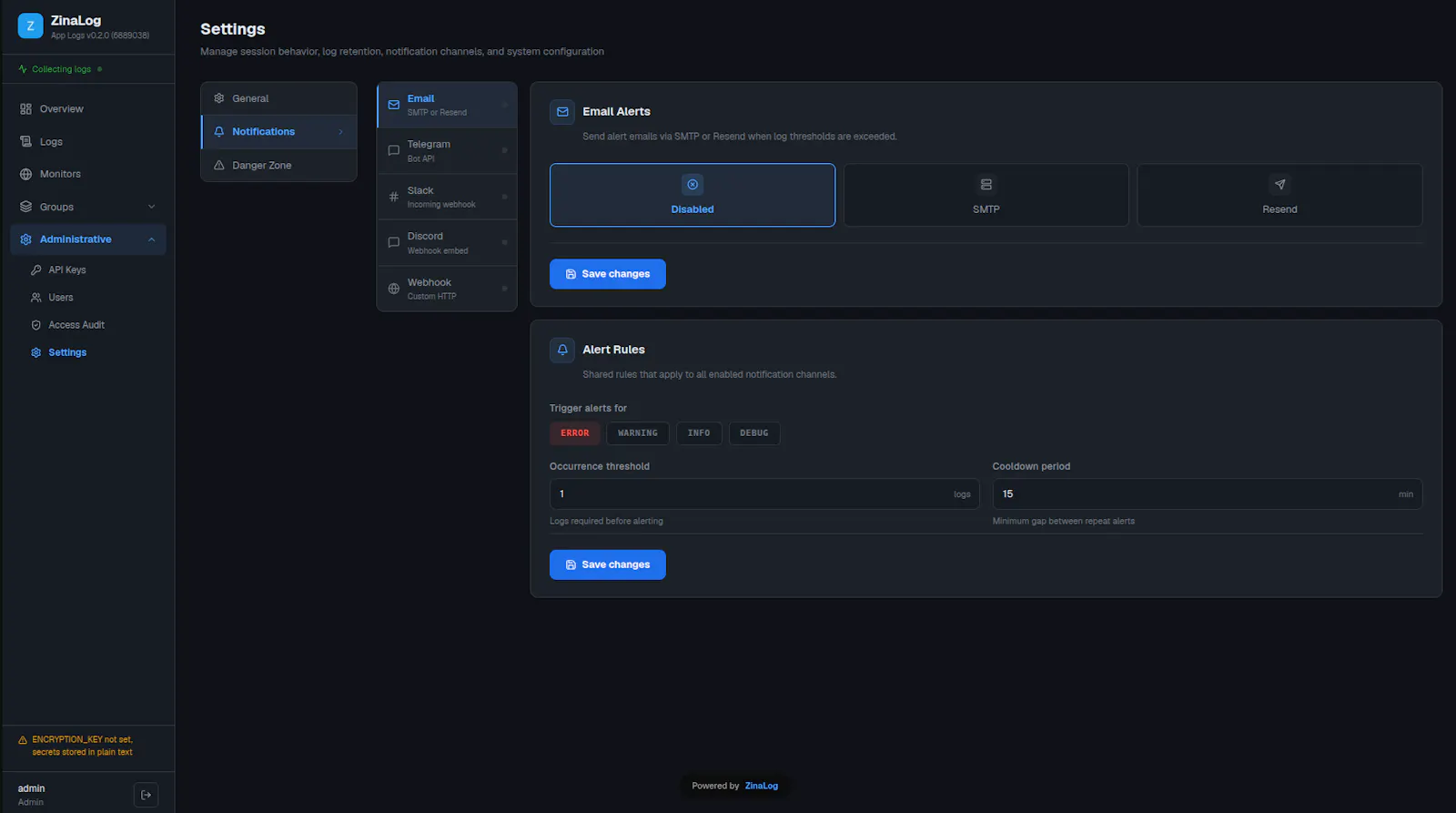 ZinaLog screenshot 2