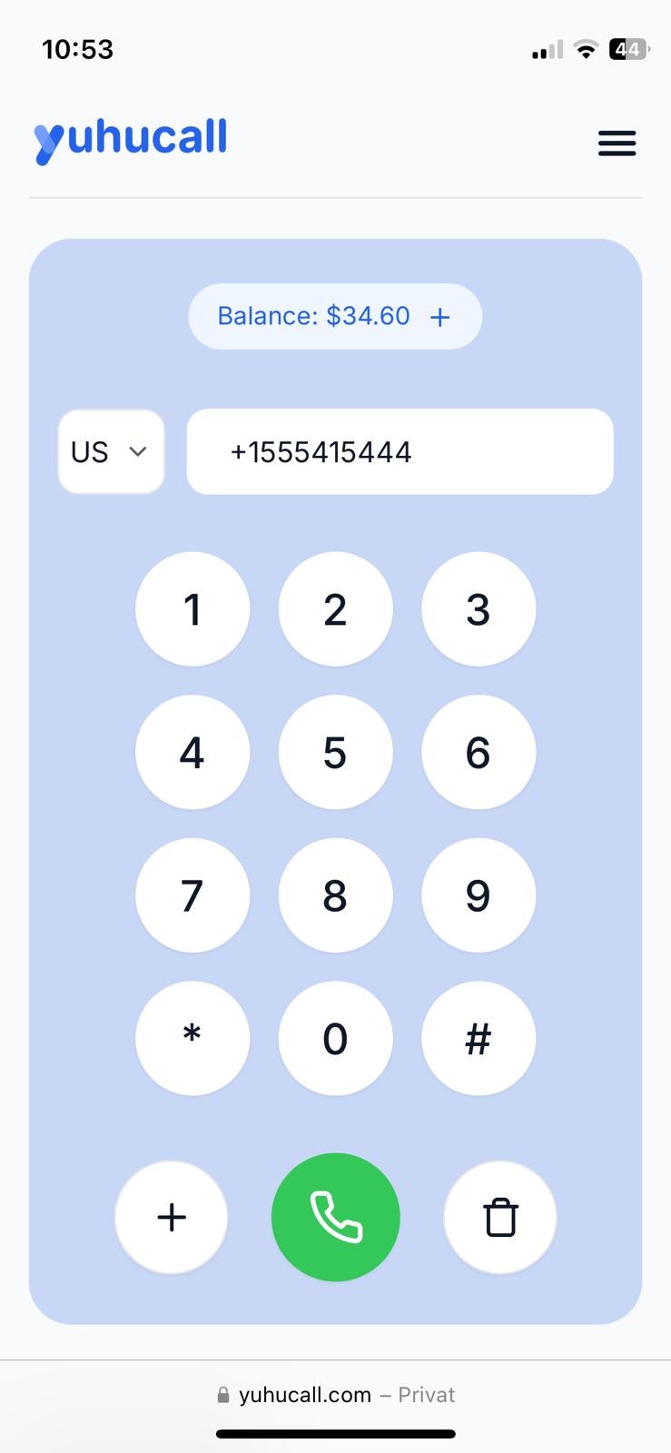 YuhuCall - Screenshot 3 showing product features and functionality