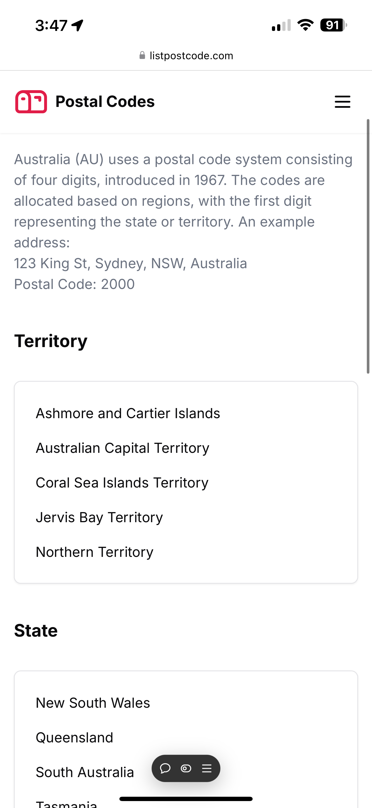 ListPostCode media 1